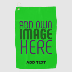 SERVIETTE DE GOLF MODÈLE TEXTE D'IMAGE VERTE MODERNE ÉDITABLE LIME
