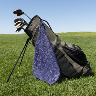 Serviette De Golf Modern, chic design in dark blue, glitter effect