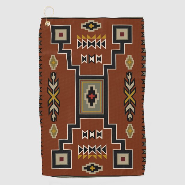 Serviette de golf moderne Navajo (Devant)