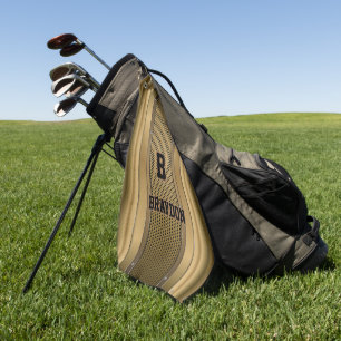 Serviette De Golf Modifier le nom initial Ajouter le nom Brown Tan B