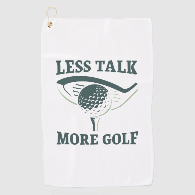 Serviette De Golf Moins de Paroles Plus de Golf (Devant)