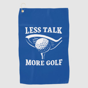 Serviette De Golf Moins Parlez Plus Golf