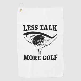Serviette De Golf Moins Parlez Plus Golf
