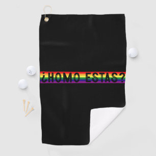 Serviette De Golf Mois de la fierté gay LGBTQ espagnol mexicain Homo