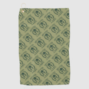 Serviette De Golf Molon Labe Casque de guerrier spartiate désorgani