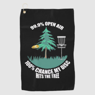 Serviette De Golf Mon Disque Golf Touche Les Arbres