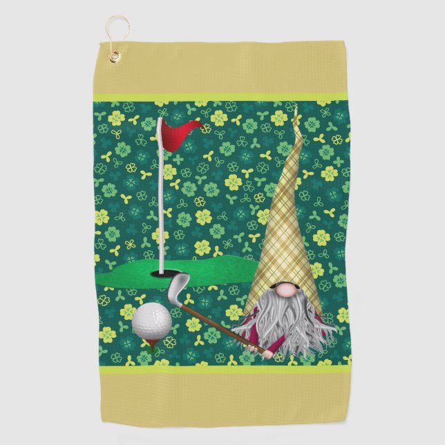 Serviette De Golf Mon Lucky Gnome (Devant)