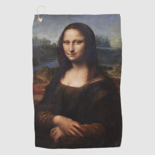 Serviette De Golf Mona Lisa & Art Golf Serviette /Leonardo da Vinci