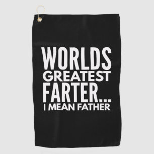 Serviette De Golf Mondes plus grands plus loin Je veux dire père