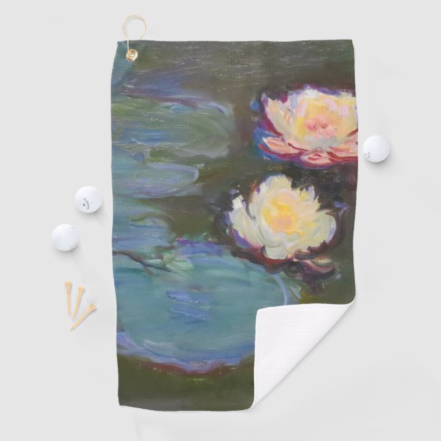 Serviette De Golf Monet Water Lys Pond Nénuphars Peinture (En situation)