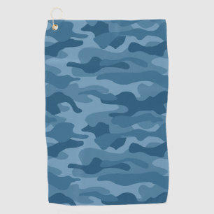 Serviette De Golf Monocolore bleu acier Camo