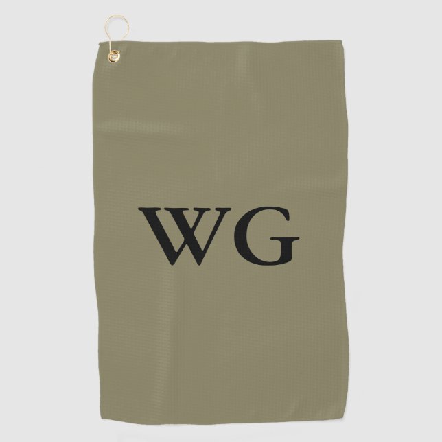 Serviette De Golf Monogram Golf Towel - HAMbyWG (Devant)