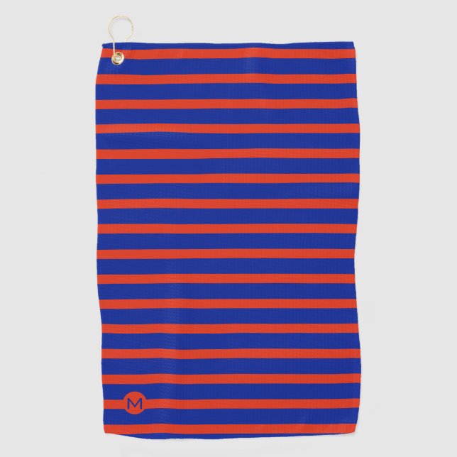 Serviette De Golf Monogram Mini RB rayé (Devant)