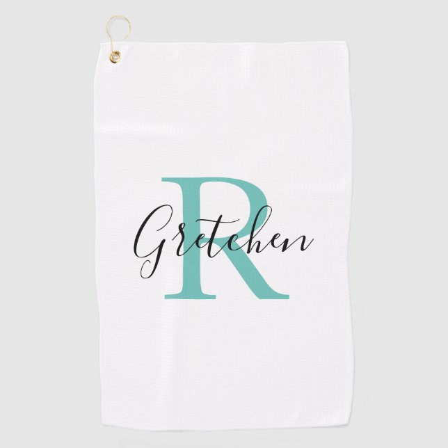 Serviette de golf monogrammé (Devant)