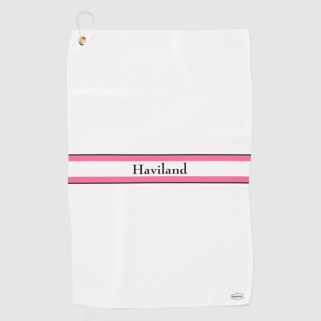 Serviette De Golf Monogramme Golf Towel HAMbWG (Devant)