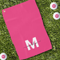Monogramme Moderne Rose Chaud