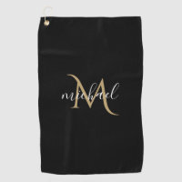 Monogramme noir et or Elégant luxe