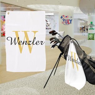 Serviette De Golf Monogramme personnalisé