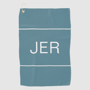 Serviette De Golf Monogramme personnalisé Golfer Pro Sports Turquois