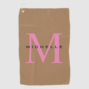 Serviette De Golf Monogramme Votre Nom Cadeau Spécial Bien-Aimé Ceux