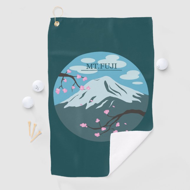 Serviette De Golf Mont Fuji (En situation)