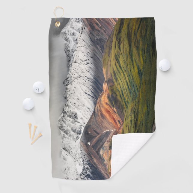 Serviette De Golf Montagne polychrome, Denali NP, Alaska (En situation)