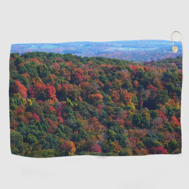 Serviette De Golf Montagnes des Appalaches à l'automne (Horizontal)