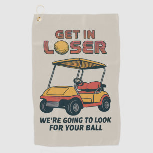 Serviette De Golf Monte dans la voiture loser Vintage drôle chariot
