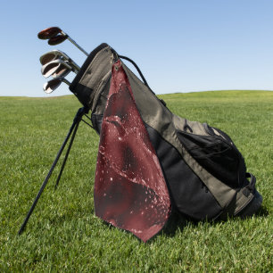 Serviette De Golf Moody Agate   Henné sang rouge grenat bijou ton