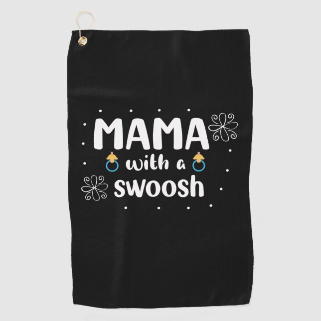 Serviette De Golf Mother Gift Mama With A Swoosh (Devant)