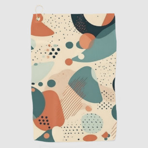 Serviette De Golf Motif Abstrait sans fil minimal - géométrique (5)