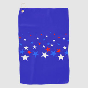 Serviette De Golf Motif bleu, rouge et blanc