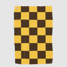Motif Carré noir et jaune rétro