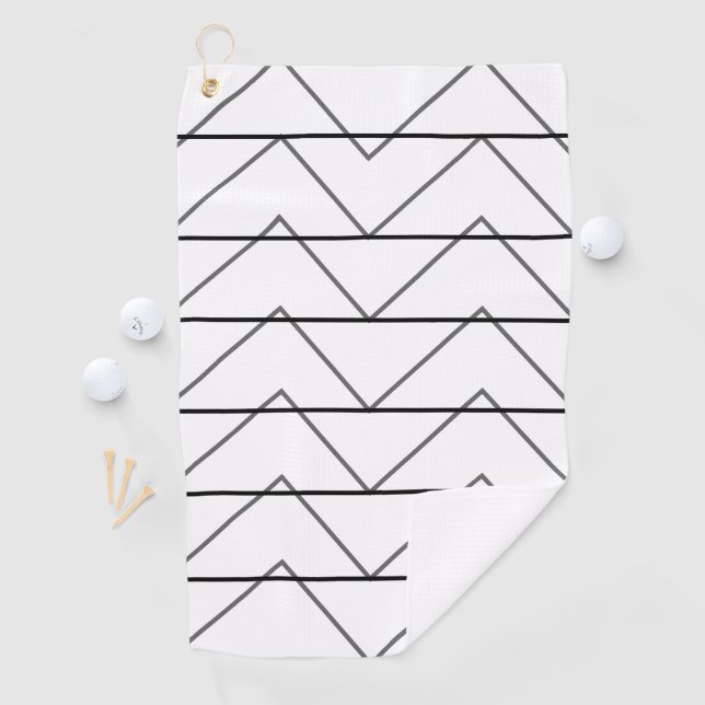 Serviette De Golf Motif Chevron Stripes (En situation)