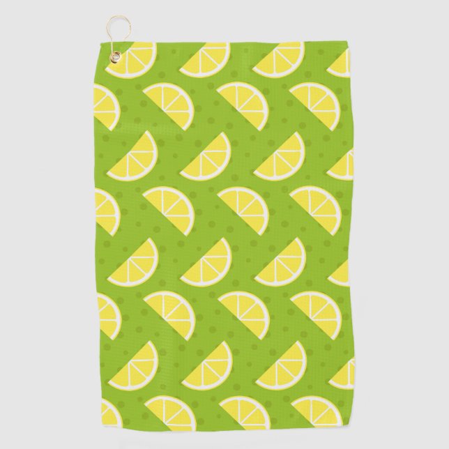 Serviette De Golf Motif citron (Devant)
