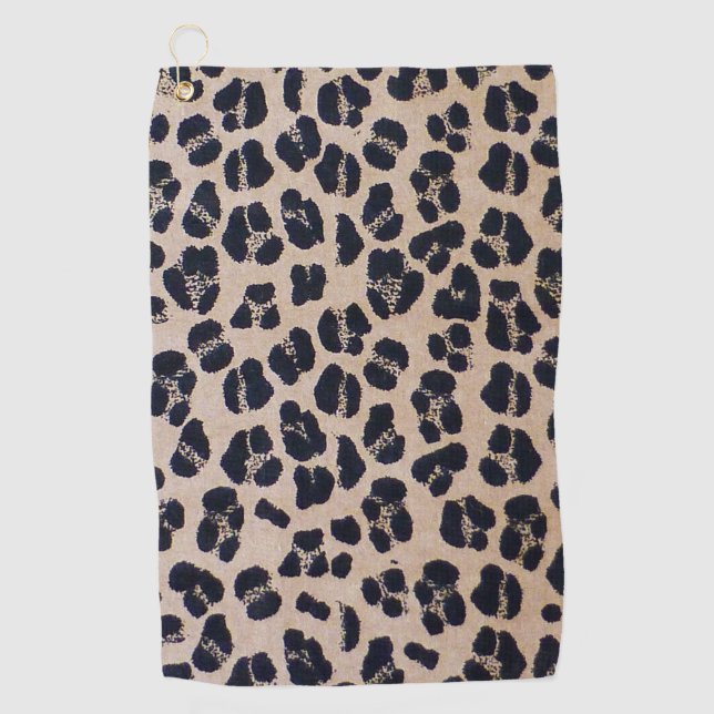 Serviette De Golf Motif Cool Leopard (Devant)