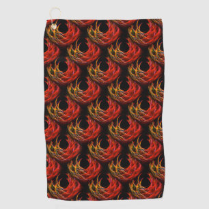 Serviette De Golf Motif d'art abstrait bohème moderne élégant mignon