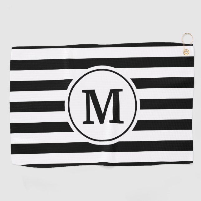 Serviette De Golf Motif de bandes (Horizontal)