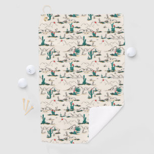 Serviette De Golf Motif de floraison de Succulents