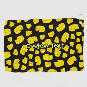 Serviette de golf Motif de fromage jaune