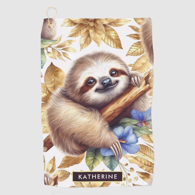 Serviette De Golf Motif de jante vintage (Devant)