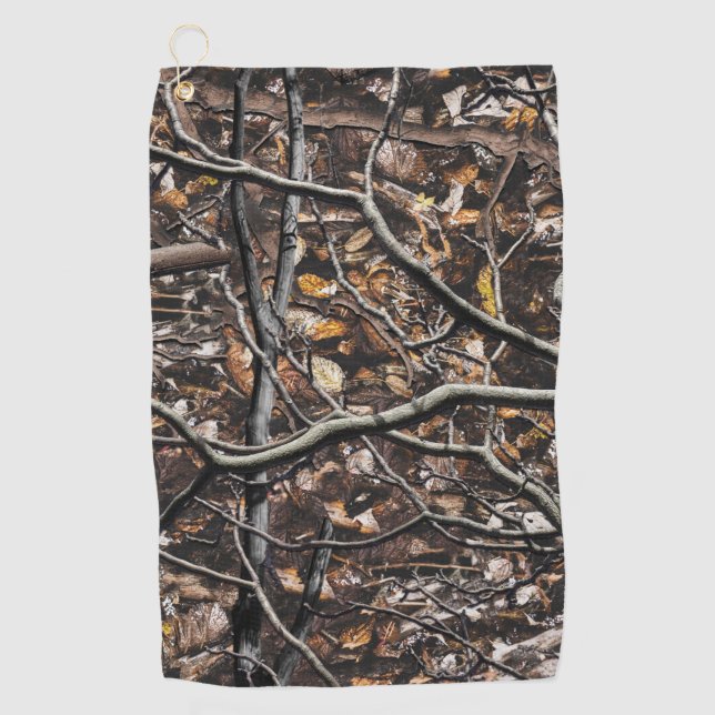 Serviette De Golf Motif de la chasse au camouflage 6 (Devant)