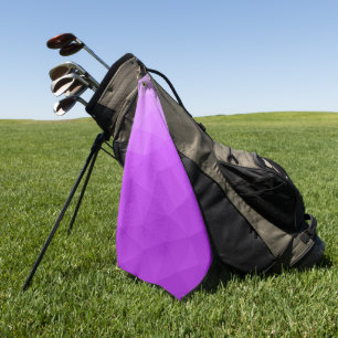 Serviette De Golf Motif de maille géométrique dégradé de lavande vio