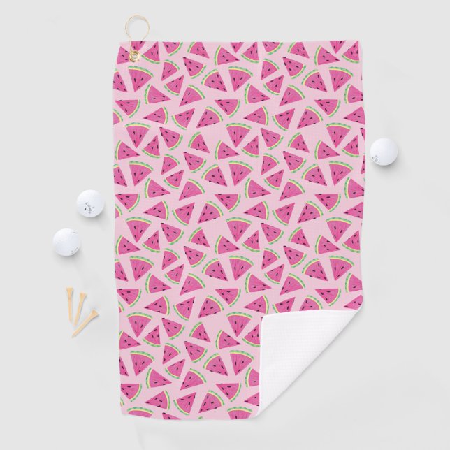 Serviette De Golf Motif de pastèque de fruits tropicaux d'été (En situation)