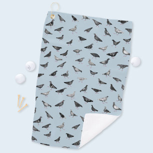 Serviette De Golf Motif de pigeon