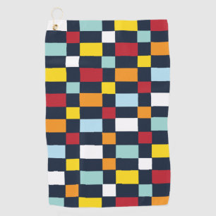 Serviette De Golf Motif de tableau de contrôle coloré