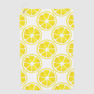 Serviette De Golf Motif de tranche de citron aquarelle