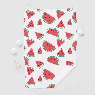 Serviette De Golf Motif de tranches de pastèque d'été