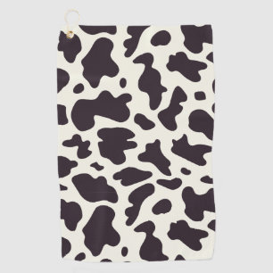 Serviette De Golf Motif de vache noir et blanc Imprimer