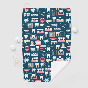 Serviette De Golf Motif dentaire de bureau de clinique